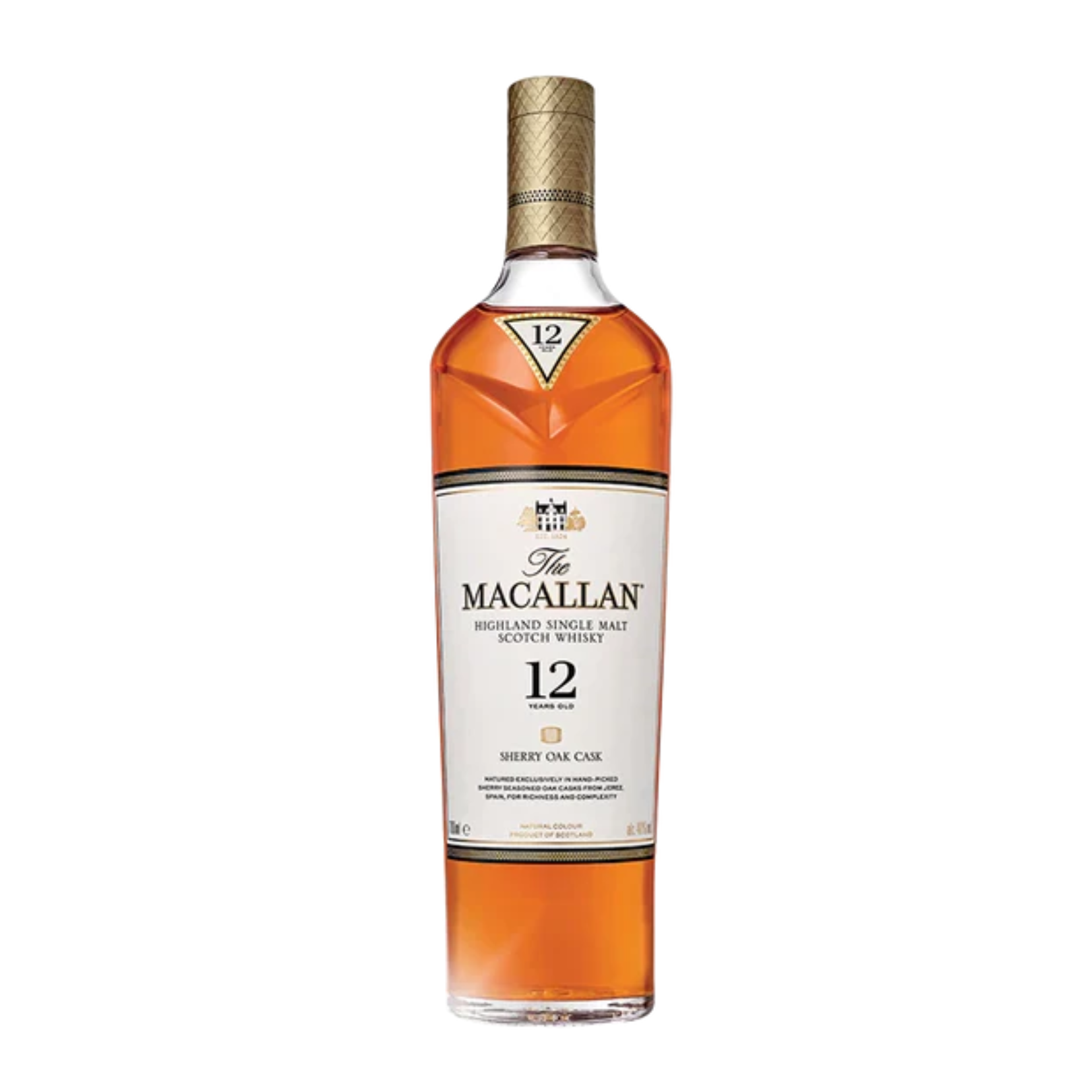 The Macallan 12 yo Sherry Oak Single Malt Whisky – La Bodega Vinos